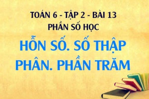 Số thập phân là gì? Phần trăm là gì? Hỗn số là gì? Bài tập vận dụng - Toán 6 tập 2 bài 13